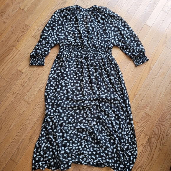 Hudson North Plus Smocked Waist Midi Dress No lining - Picture 7 of 15